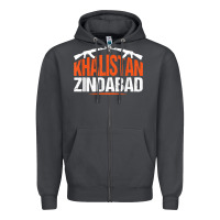 Smoke sikh khalistan zindabad singh punjabi t shirt Zipper Hoodie - linhVisuals