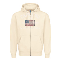 Sandshell cape cod massachusetts american flag usa travel vintage pullover hoodi Zipper Hoodie - linhVisuals