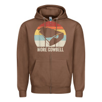 Chestnut retro more cowbell shirt funny drummer gift vintage t shirt Zipper Hoodie - linhVisuals
