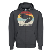 Smoke retro more cowbell shirt funny drummer gift vintage t shirt Zipper Hoodie - linhVisuals