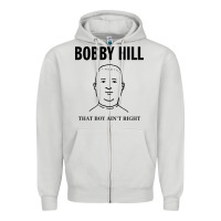 Dove Grey bobby hill that boy ain't right [tw] Zipper Hoodie - linhVisuals