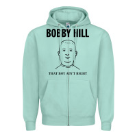 Seafoam bobby hill that boy ain't right [tw] Zipper Hoodie - linhVisuals
