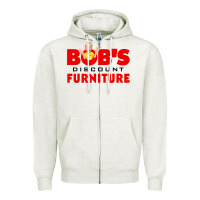 Oatmeal Heather bobs discount furniture Zipper Hoodie - linhVisuals