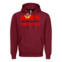 Burgundy bobs discount furniture Zipper Hoodie - linhVisuals