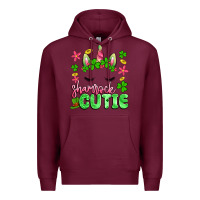 Burgundy shamrock cutie artiststas Premium Hoodie - Artiststas