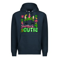 Navy shamrock cutie artiststas Premium Hoodie - Artiststas