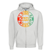 Dove Grey i wish a karen would t shirt Zipper Hoodie - linhVisuals