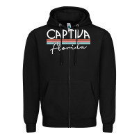 Black captiva florida t shirt Zipper Hoodie - linhVisuals