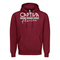 Burgundy captiva florida t shirt Zipper Hoodie - linhVisuals