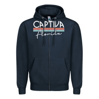 Navy captiva florida t shirt Zipper Hoodie - linhVisuals