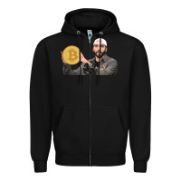 Black el salvador bitcoin bukele legal tender cryptocurrency btc t shirt Zipper Hoodie - linhVisuals