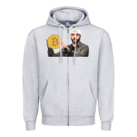 Heather Grey el salvador bitcoin bukele legal tender cryptocurrency btc t shirt Zipper Hoodie - linhVisuals