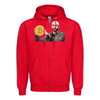 Red el salvador bitcoin bukele legal tender cryptocurrency btc t shirt Zipper Hoodie - linhVisuals