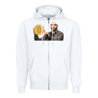 White el salvador bitcoin bukele legal tender cryptocurrency btc t shirt Zipper Hoodie - linhVisuals