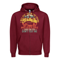 Burgundy i will put you in the trunk and help people funny saying t shirt Zipper Hoodie - linhVisuals