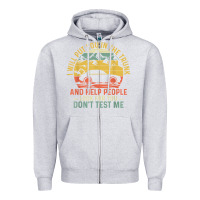Heather Grey i will put you in the trunk and help people funny saying t shirt Zipper Hoodie - linhVisuals