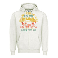 Oatmeal Heather i will put you in the trunk and help people funny saying t shirt Zipper Hoodie - linhVisuals