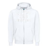White el bronx nueva york nyc gym style distressed white print t shirt Zipper Hoodie - linhVisuals