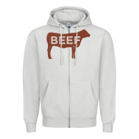 Dove Grey beef t shirt, beef cattle shirt Zipper Hoodie - linhVisuals