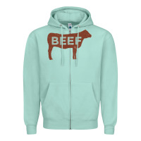 Seafoam beef t shirt, beef cattle shirt Zipper Hoodie - linhVisuals