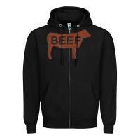 Black beef t shirt, beef cattle shirt Zipper Hoodie - linhVisuals