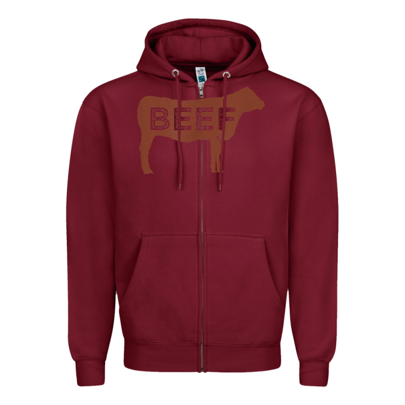 Beef T Shirt, Beef Cattle Shirt Zipper Hoodie by linhVisuals | Teevron