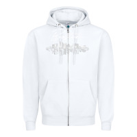 White boston skyline t shirt for women, men, girls & boys Zipper Hoodie - linhVisuals