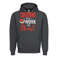 Smoke caregiving is a work of heart caregiver gifts for men, women t shirt Zipper Hoodie - linhVisuals