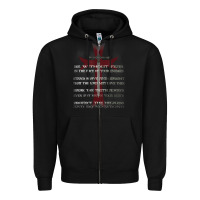 Black knights templar crusader cross ring order be without fear t shirt Zipper Hoodie - linhVisuals