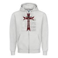 Dove Grey knights templar crusader cross ring order be without fear t shirt Zipper Hoodie - linhVisuals