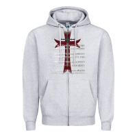 Heather Grey knights templar crusader cross ring order be without fear t shirt Zipper Hoodie - linhVisuals