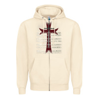 Sandshell knights templar crusader cross ring order be without fear t shirt Zipper Hoodie - linhVisuals