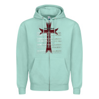 Seafoam knights templar crusader cross ring order be without fear t shirt Zipper Hoodie - linhVisuals