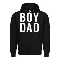 Black boy dad son father daddy dad t shirt Zipper Hoodie - linhVisuals