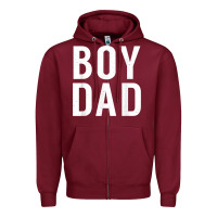Boy Dad Son Father Daddy Dad T Shirt Zipper Hoodie | Teevron