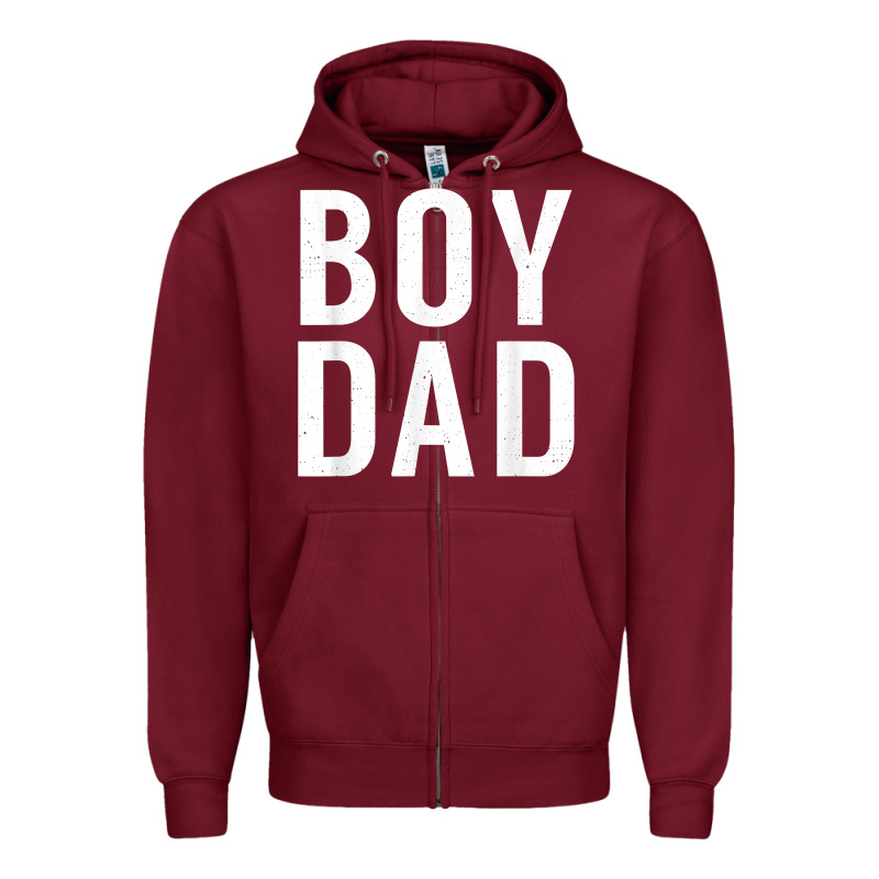 Boy Dad Son Father Daddy Dad T Shirt Zipper Hoodie by linhVisuals | Teevron
