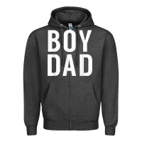 Charcoal Heather boy dad son father daddy dad t shirt Zipper Hoodie - linhVisuals