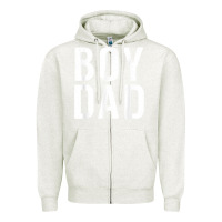Oatmeal Heather boy dad son father daddy dad t shirt Zipper Hoodie - linhVisuals