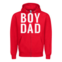 Red boy dad son father daddy dad t shirt Zipper Hoodie - linhVisuals