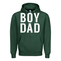 Sports Green boy dad son father daddy dad t shirt Zipper Hoodie - linhVisuals