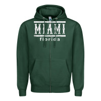 Sports Green miami florida souvenir t shirt Zipper Hoodie - linhVisuals