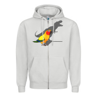 Dove Grey cute screaming parrot, birb memes, funny t rex sun conure t shirt Zipper Hoodie - linhVisuals