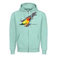 Seafoam cute screaming parrot, birb memes, funny t rex sun conure t shirt Zipper Hoodie - linhVisuals