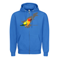 True Royal cute screaming parrot, birb memes, funny t rex sun conure t shirt Zipper Hoodie - linhVisuals