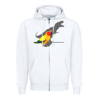 White cute screaming parrot, birb memes, funny t rex sun conure t shirt Zipper Hoodie - linhVisuals