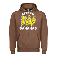 Chestnut lets go bananas shirt  funny fruit pun shirt  banana t shirt Zipper Hoodie - linhVisuals