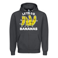 Smoke lets go bananas shirt  funny fruit pun shirt  banana t shirt Zipper Hoodie - linhVisuals