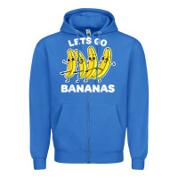 True Royal lets go bananas shirt  funny fruit pun shirt  banana t shirt Zipper Hoodie - linhVisuals