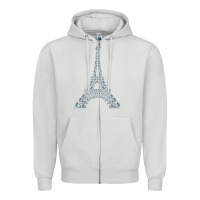 Dove Grey eiffel tower with diamonds the parisian french love sign t shirt Zipper Hoodie - linhVisuals