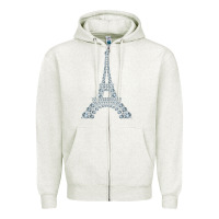 Oatmeal Heather eiffel tower with diamonds the parisian french love sign t shirt Zipper Hoodie - linhVisuals